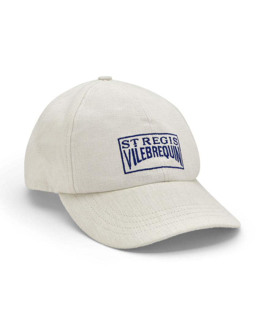 Linen Cap with Embroidery – Cream thumbnail number 0